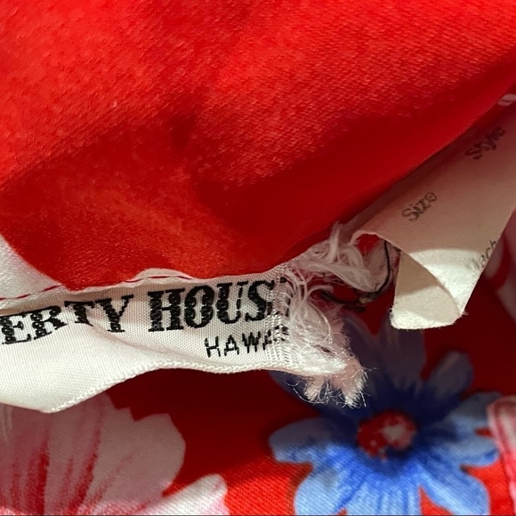 Vintage Liberty House Hawaiian Floral Vacation Hawaii Button Down Shirt - Picture 4 of 6